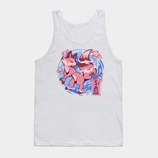 Sky Flower Fox Tank Top